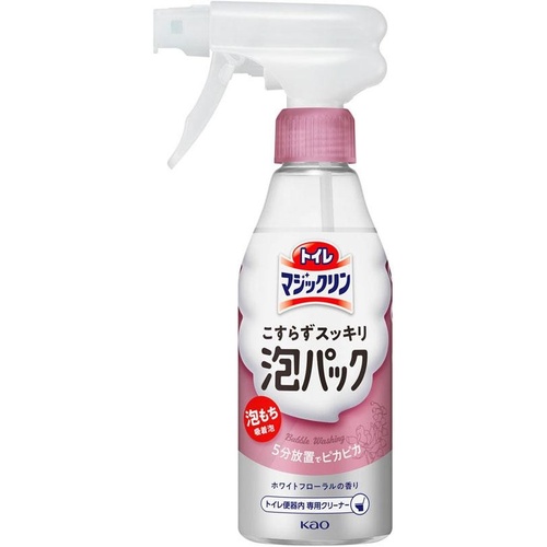 【トイレマジックリン】こすらずスッキリ泡パック ホワイトフローラルの香り 本体 300ml　・Τ